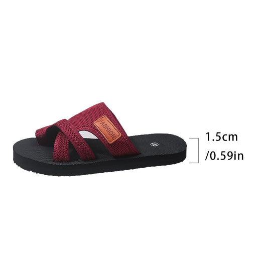 Damen bequeme Riemensandalen mit atmungsaktivem Netzoberteil und flexibler Sohle R&B