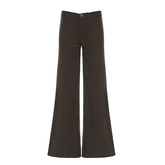 Damen Flared Hose aus weichem Stoff mit hohem Bund R&B
