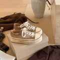 Damen Modische Sneakers aus hochwertigem Wildleder mit bequemer Sohle