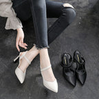 Damen Slingback Pumps mit modischem Absatz und eleganter Schnallenverzierung R&B