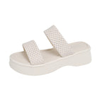 Damen Bequeme Wedge-Pantoletten