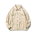 Damen Casual Utility-Jacke mit klassischen Druckknöpfen und praktischen Taschen