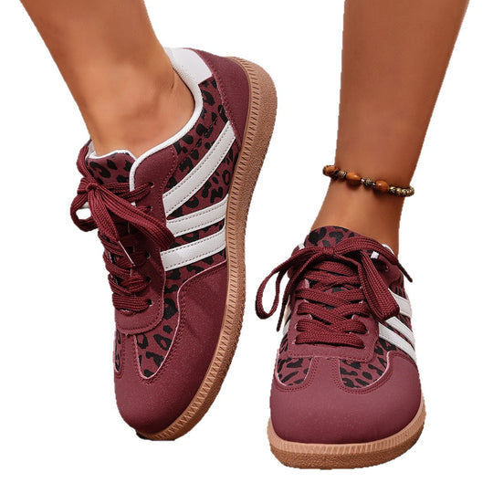 Damen Modische Sneakers mit schimmerndem Obermaterial und rutschfester Sohle R&B