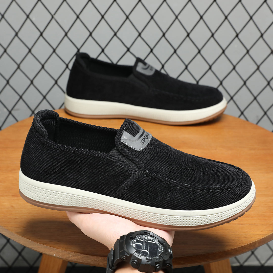 Damen lässige Clogs aus cordartigem Material R&B