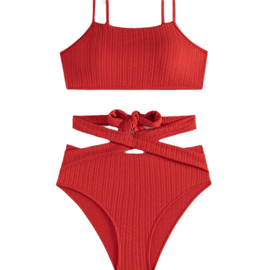 Damen Hochtaillierter Bikini mit angesagtem Schnitt R&B