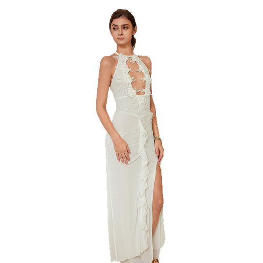 Damen Elegant gehäkeltes Minikleid R&B