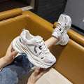 Damen Sportliche Chunky Sneakers mit atmungsaktiver Struktur und dämpfender Sohle