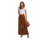 Damen Weit geschnittene Palazzo-Hose mit elastischem Bund und praktischen Taschen R&B
