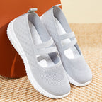 Damen Komfortable Slip-On Sneakers mit verstellbarem Riemen R&B