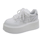 Damen Plateau-Sneaker mit rutschfester Sohle und gepolstertem Kragen R&B