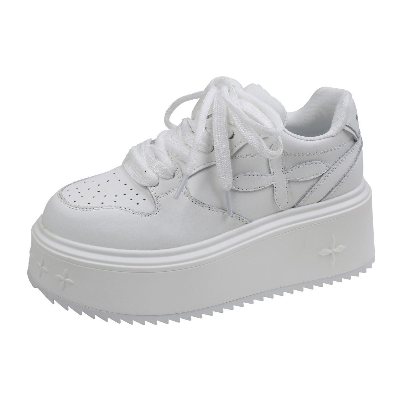 Damen Plateau-Sneaker mit rutschfester Sohle und gepolstertem Kragen R&B