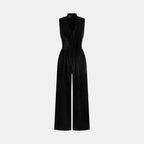 Damen Elegante und vielseitige Jumpsuit mit weitem Beinen R&B