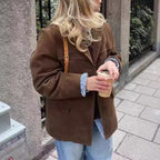 Damen Casual Oversize Jacke R&B
