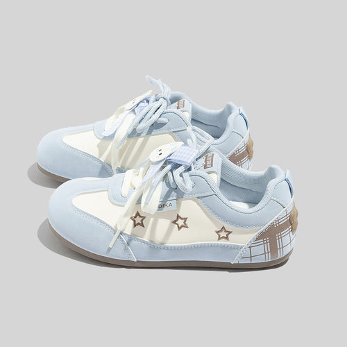 Damen Sneakers mit modernem Sternen-Muster und weicher Dämpfung R&B