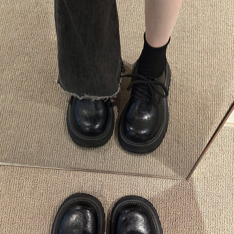 Damen moderne Schnürschuhe mit robuster Gummisohle und strapazierfähigem Obermaterial R&B