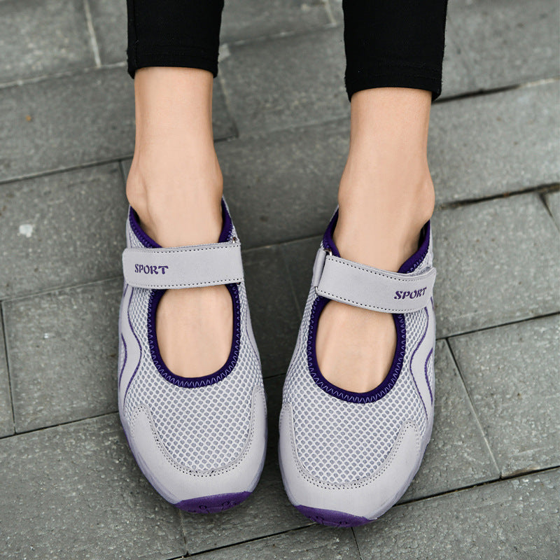 Damen Sweat-Sneakers mit verstellbarem Klettverschluss R&B