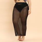 Damen transparente Strandlänge Sarong R&B