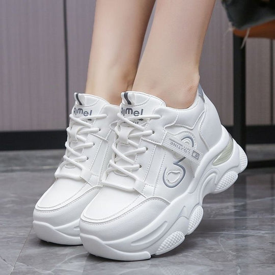 Damen Sportliche Chunky Sneakers mit atmungsaktiven Mesh-Einsätzen und robustem Design R&B