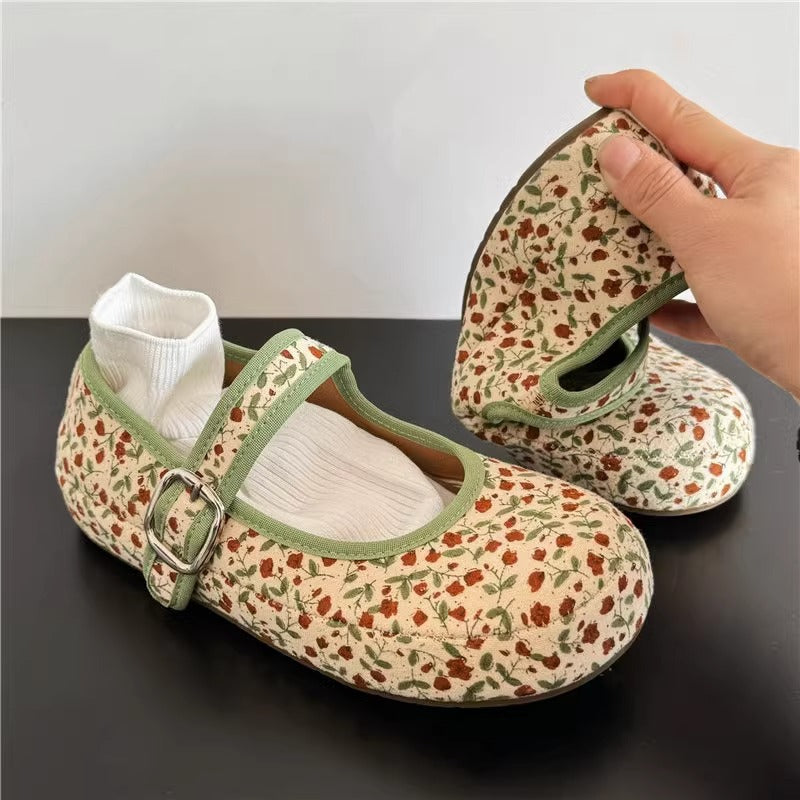 Damen Ballerinas mit bequemem Riemen und weichem Obermaterial R&B