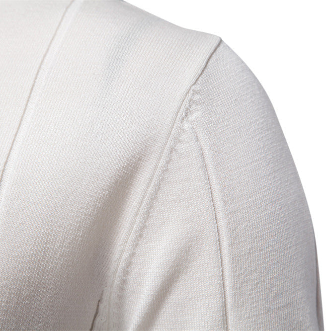 Herren Polohemd mit kurzer Knopfleiste und strukturiertem Design