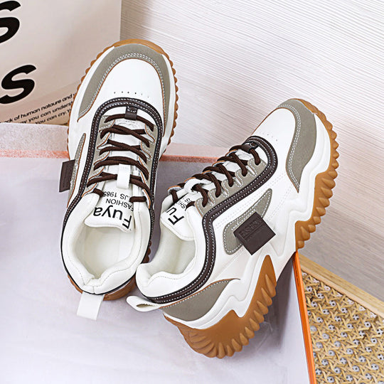 Damen Sportliche Chunky Sneakers mit rutschfester Profilsohle und herausragendem Dämpfung R&B