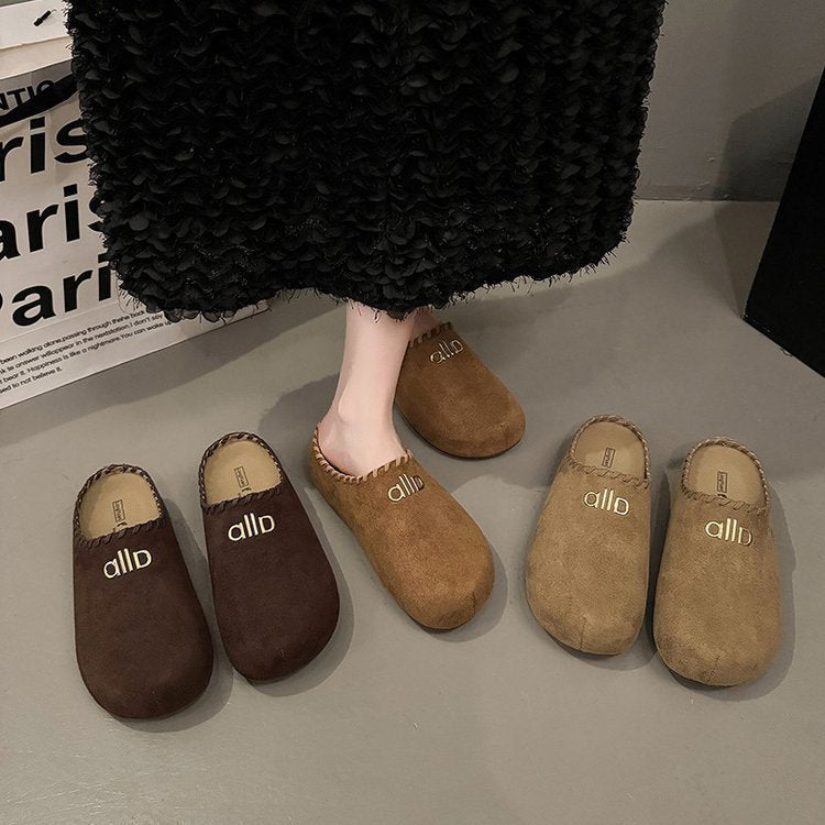 Damen Bequeme Clogs aus weichem Wildleder R&B