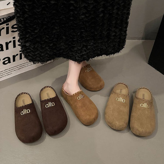 Damen Bequeme Clogs aus weichem Wildleder R&B