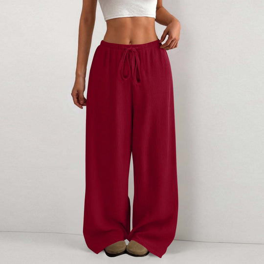 Damen Weite Sommerhose aus leichtem Stoff mit Gummizug R&B