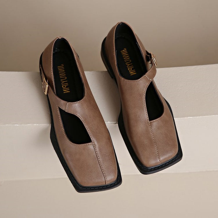 Damen Ballerinas mit modischem Riemenverschluss R&B