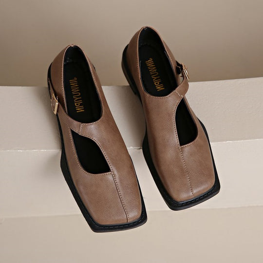 Damen Ballerinas mit modischem Riemenverschluss R&B