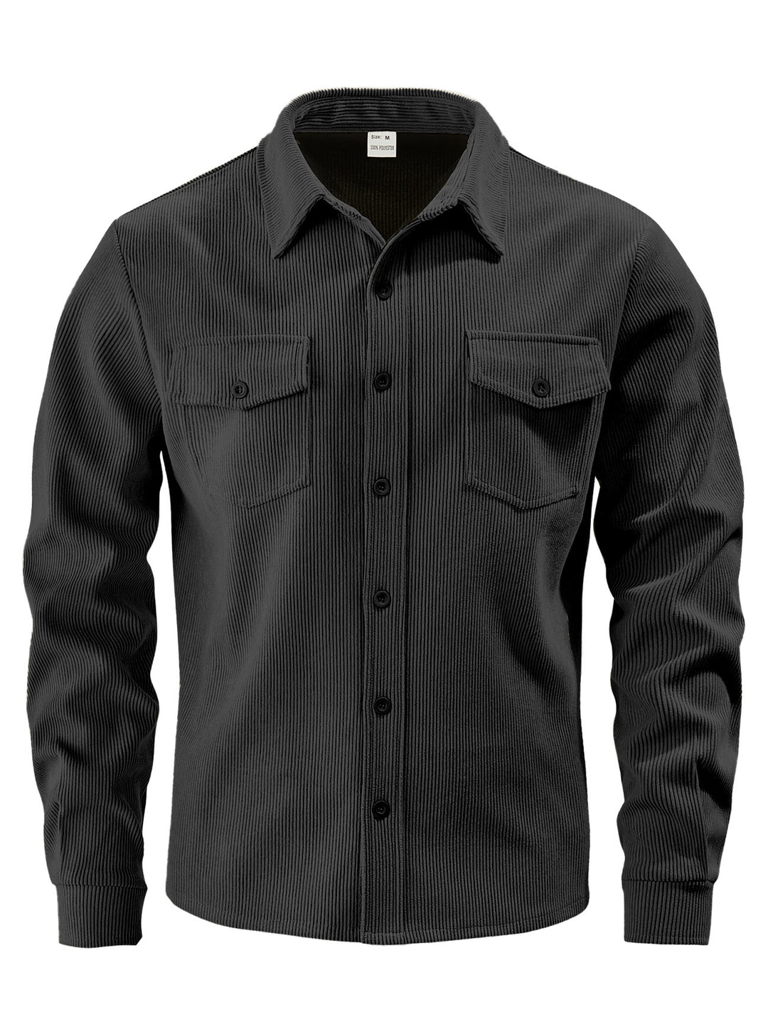 Herren nan Cordjacke im klassischen Arbeiterjacken-Schnitt mit Druckknöpfen und Brusttaschen R&B