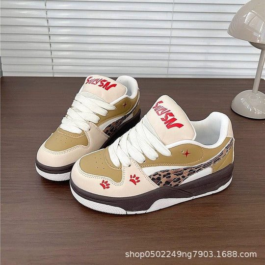Damen Sportliche Sneakers mit trendigem Animal-Print und bequemer Innensohle R&B