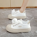 Damen Sneakers mit dekorativen Pompons und rutschfester Laufsohle R&B