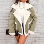 Damen Kuschelige Schaffelljacke R&B