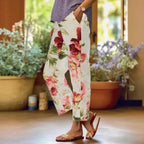 Damen Blumige Freizeithose R&B
