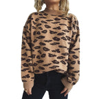 Damen Grobstrickpullover mit modernem Muster und lässigem Schnitt R&B