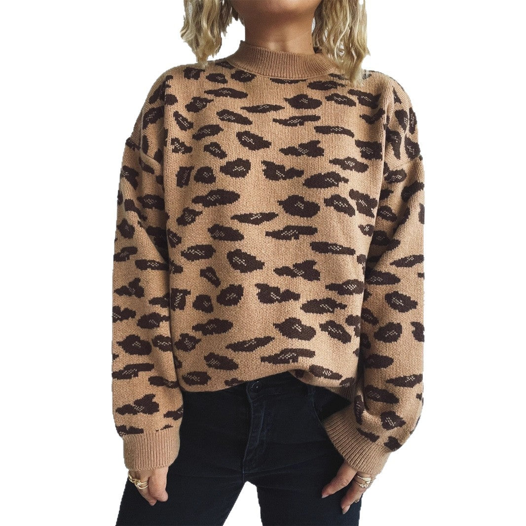 Damen Grobstrickpullover mit modernem Muster und lässigem Schnitt R&B
