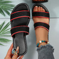 Damen Sportliche Sandalen mit Glitzerelementen und verstellbaren Riemen R&B