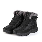Damen isolierte Winterstiefel mit rutschfester Sohle und kuscheligem Futter R&B