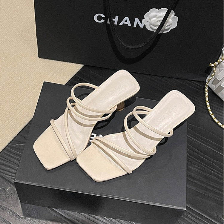 Damen Elegante Sandaletten mit modischem Blockabsatz R&B