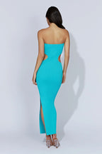 Damen figurbetontes Langarmkleid mit Cut-Outs R&B