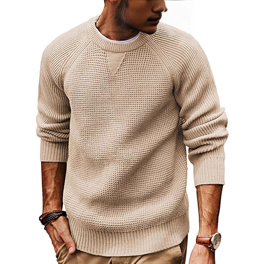 Herren strukturiertes Pullover mit lässigem Schnitt R&B