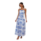 Damen Maxikleid mit verspieltem Trägerdesign und elegantem Volant R&B