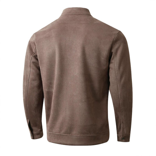 Herren Fleecejacke mit Stehkragen und seitlichen Taschen R&B