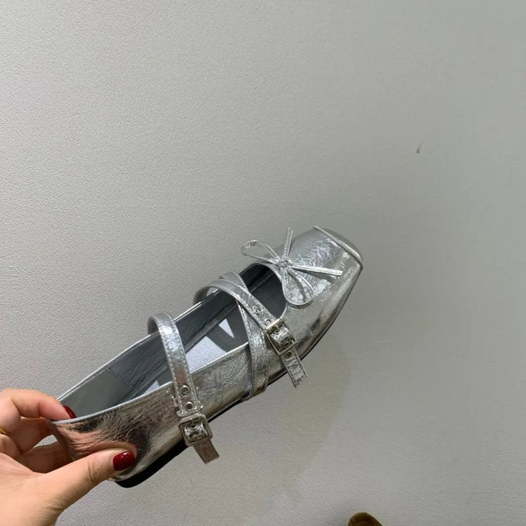 Damen Ballerinas mit dekorativem Riemchen und elegantem Design R&B