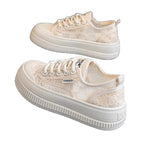 Damen Sportliche Sneaker mit modischen Netzelementen