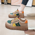 Damen modische Sneakers mit extrahohen Profilsohlen und atmungsaktivem Obermaterial R&B