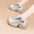 Damen Sportliche Chunky Sneakers mit atmungsaktiver Netzstruktur R&B