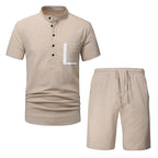 Herren Freizeitset mit modernem Stehkragen und sportlichem Design
