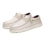 Damen Bequeme Freizeitschuhe aus atmungsaktivem Leinenmaterial mit rutschfester Sohle